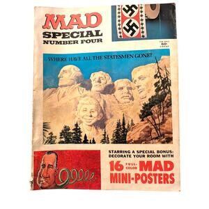 Vintage MAD 1971 Special #4 (Has 8 mini posters)